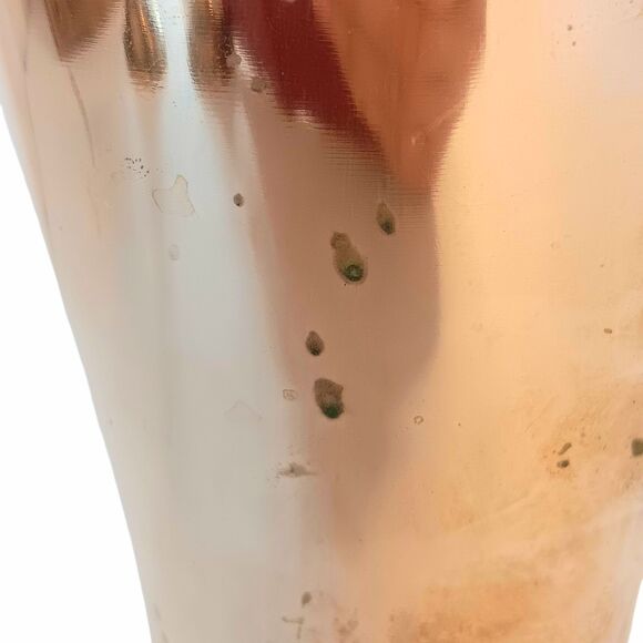 Brass Lot Of 5 Items - 9" Vase, Two 6" Candleholders, 1.5" Salt & Pepper Shakers - Picture 7 of 14